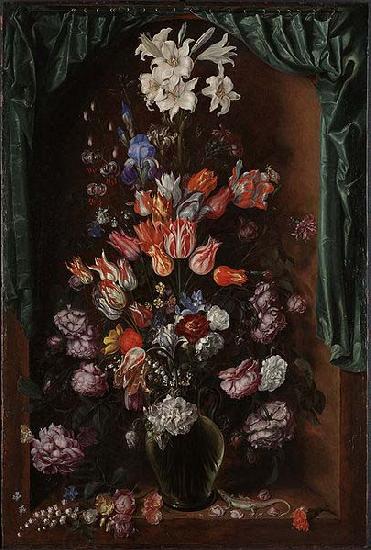 Jacob de Gheyn II Vase of Flowers with a Curtain China oil painting art